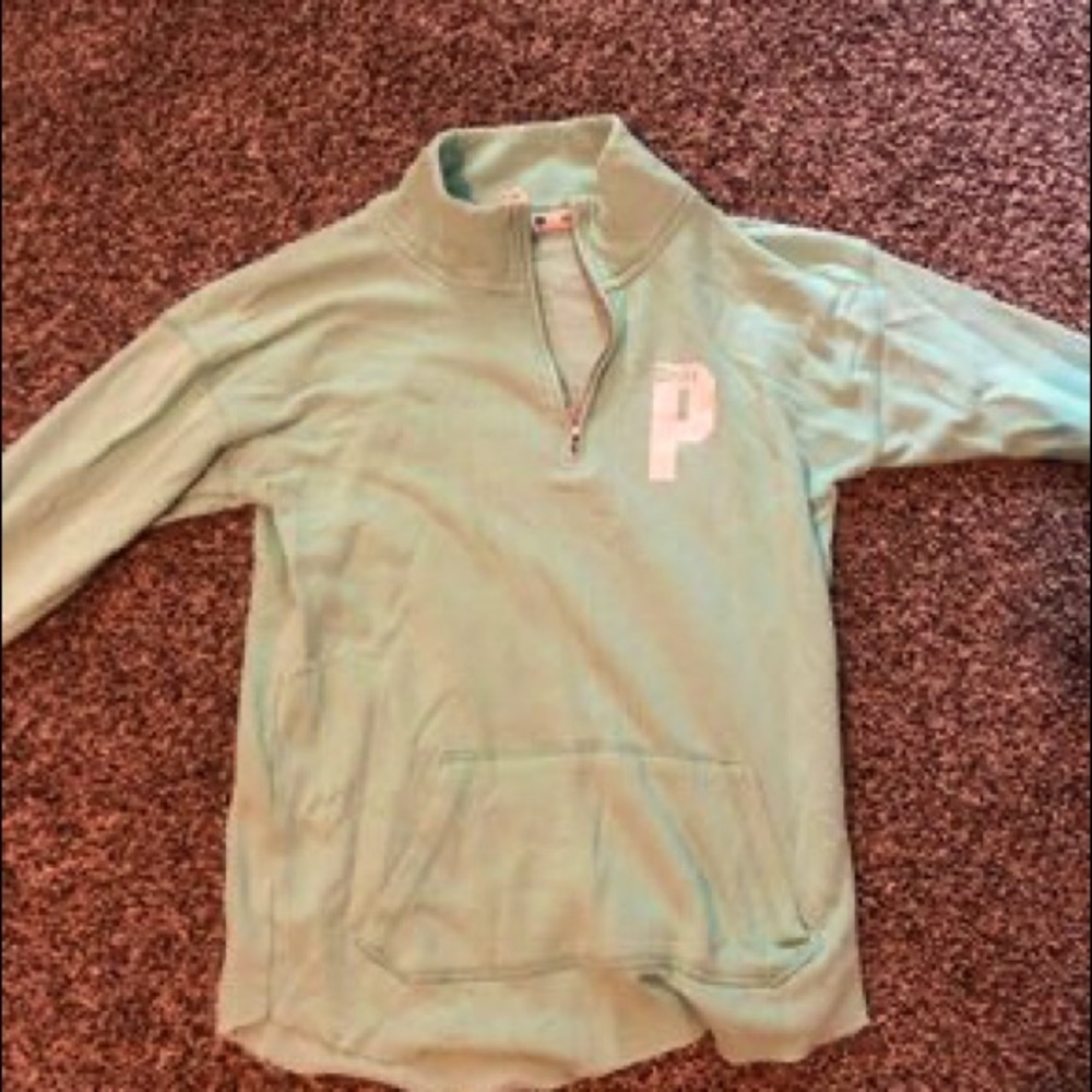 Pink quarter Zip